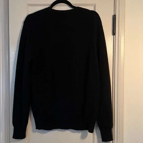 TSE Women's Classic Black V-Neck Sweater - Picture 5 of 6